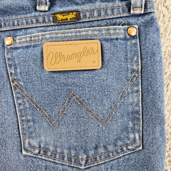 Wrangler Jeans Mens 38x32 Blue 13MWZ Denim Cowboy Cut Relaxed Fit Western Pant - Picture 1 of 16